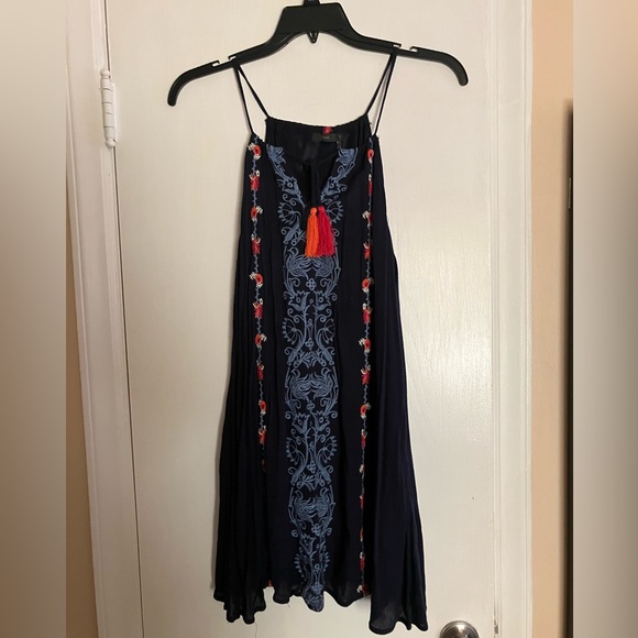 Spaghetti Strap Embroidered Sundress - Picture 1 of 8